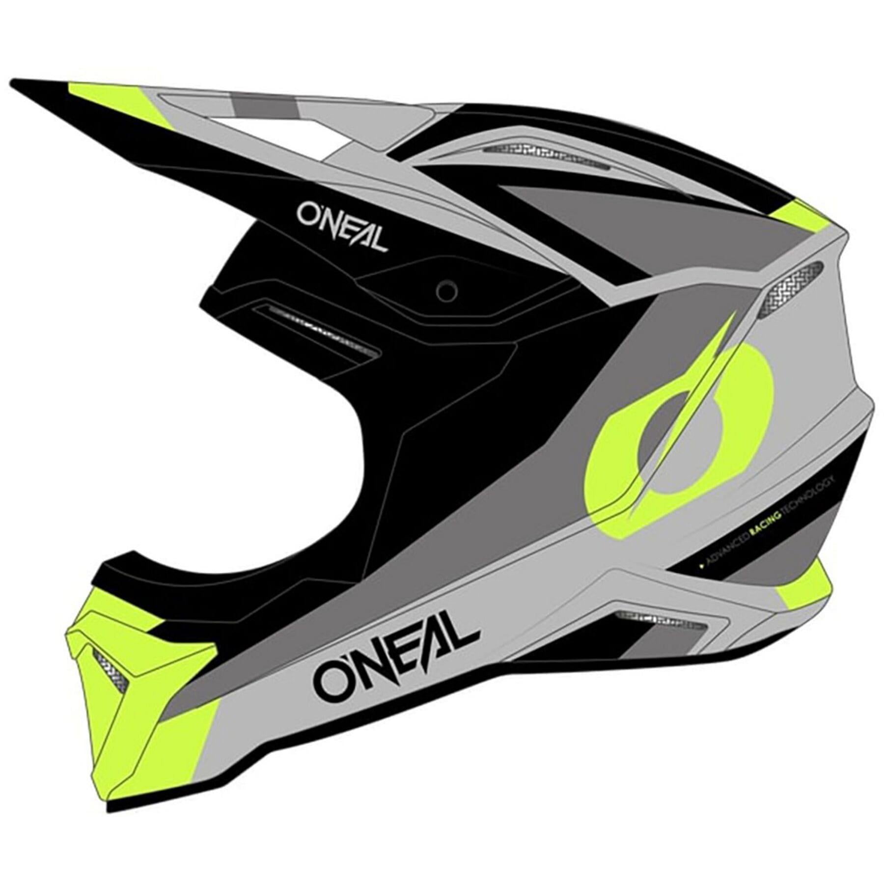 O'Neal 2024 Motocross Helmet 1SRS Youth Stream V.24 Black Yellow